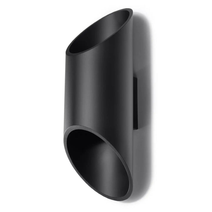 Applique murale penne 30 noir en finition mate noire avec design moderne et l’ampoule led intégrée versions classiques