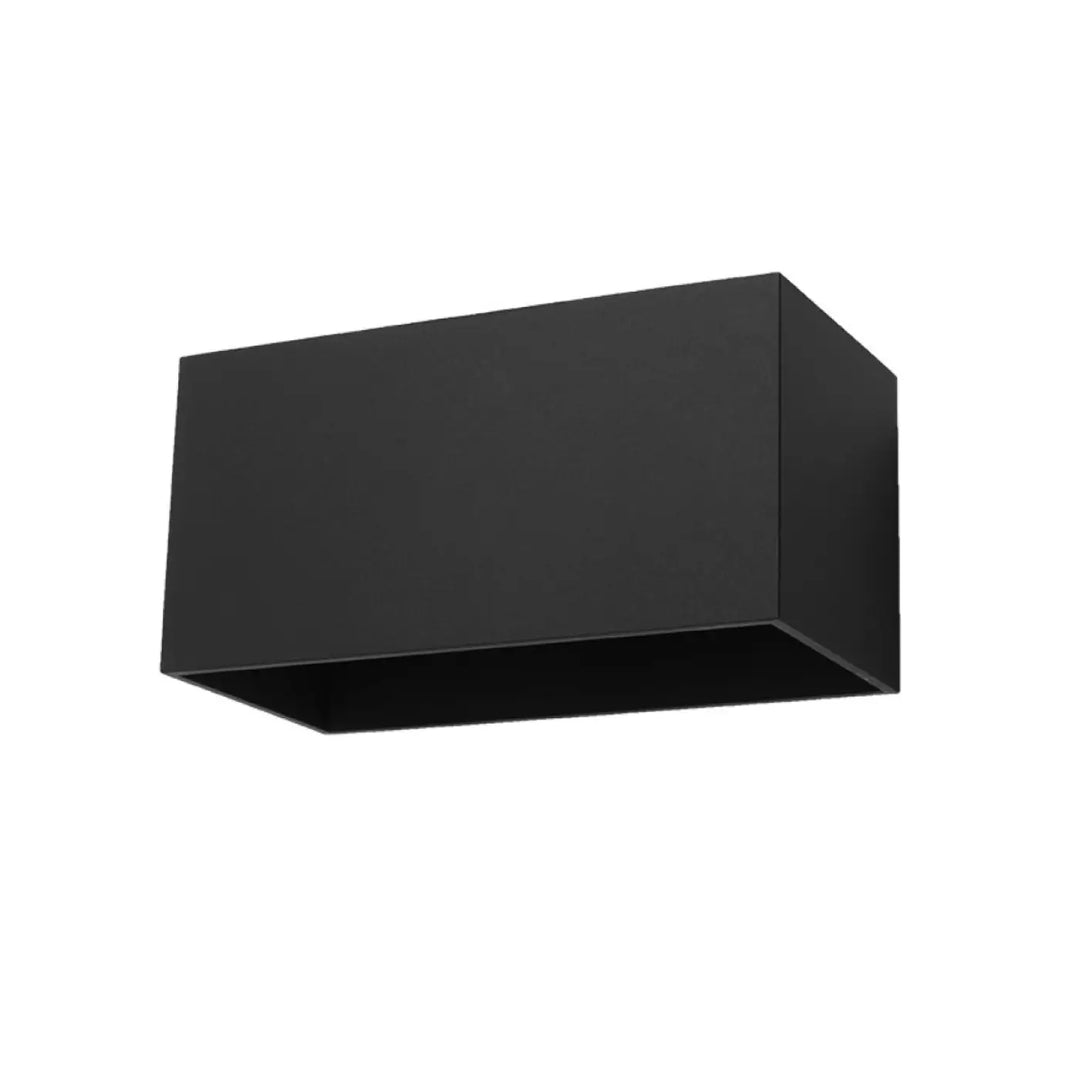 Applique murale quad maxi noir en bois naturel avec design rectangulaire minimaliste pour éclairage mural moderne