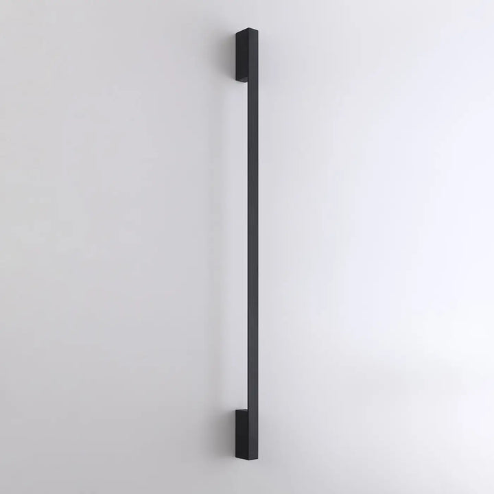 Applique murale sapo l 4000k noir en finition mate noire avec embouts carrés idéale pour boîtier étroit module led