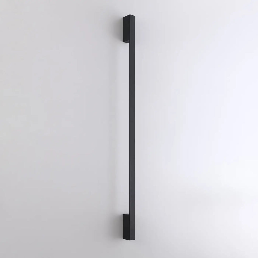 Applique murale sapo l 3000k noir en finition mate noire avec boîtier étroit idéale pour module led et lampadaire lahti
