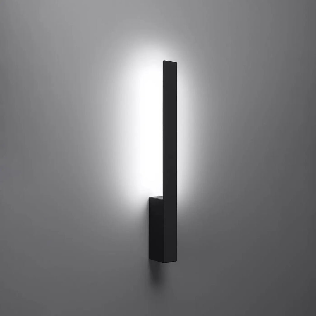 Applique murale lahti s 4000k noir avec module led intégré pour solutions imprévisibles en éclairage moderne