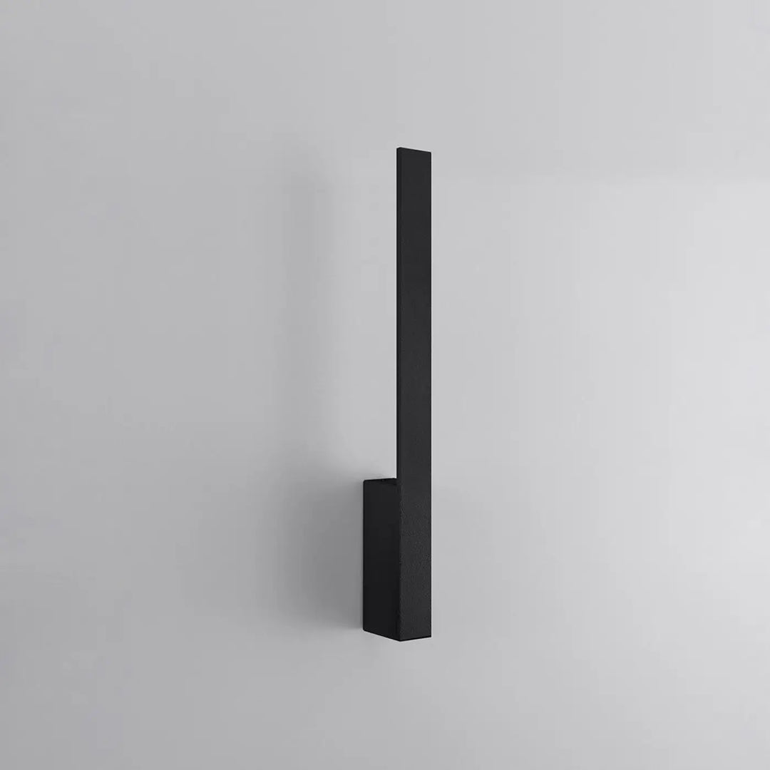 Applique murale lahti s 4000k noir avec design minimaliste rectangulaire et module led pour solutions imprévisibles