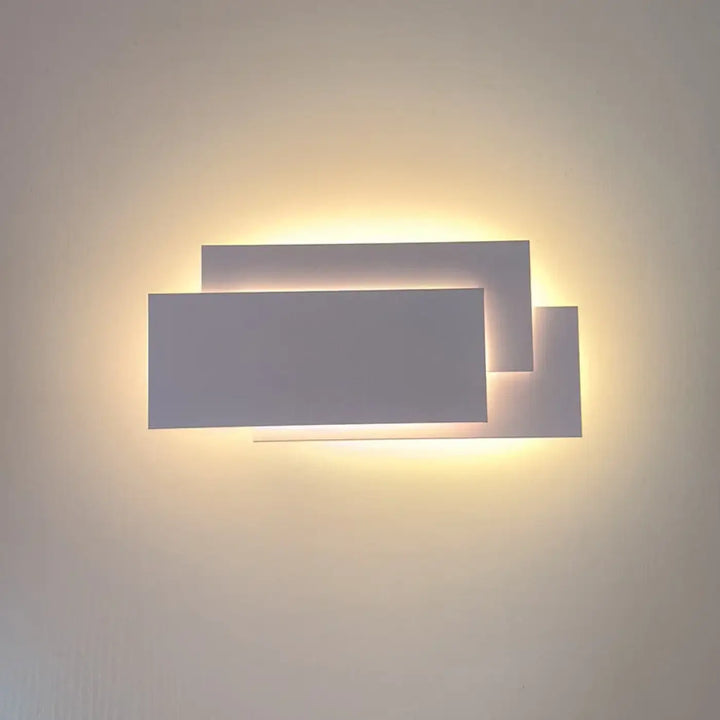 Applique murale led rectangles design moderne noir