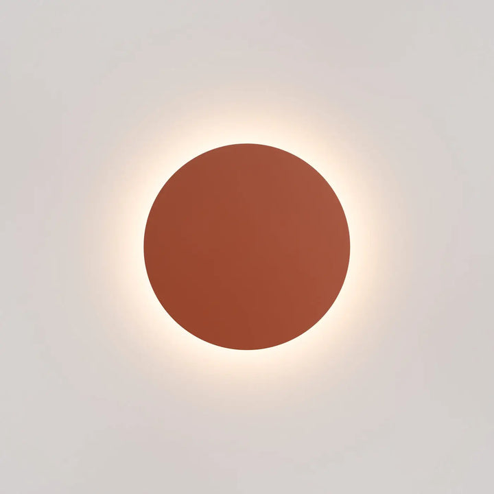 Applique murale borg en 3000k rouge ocre avec finition mate terracotta et éclairage doux pour appliques murales modernes
