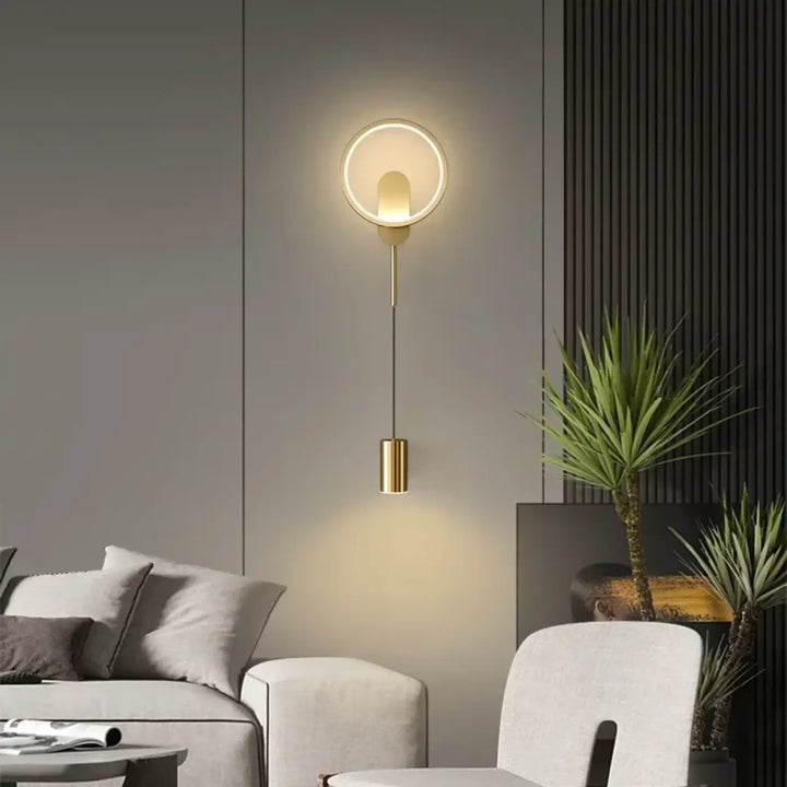 Applique Murale LED En Suspension Pivotable Noir Elégant