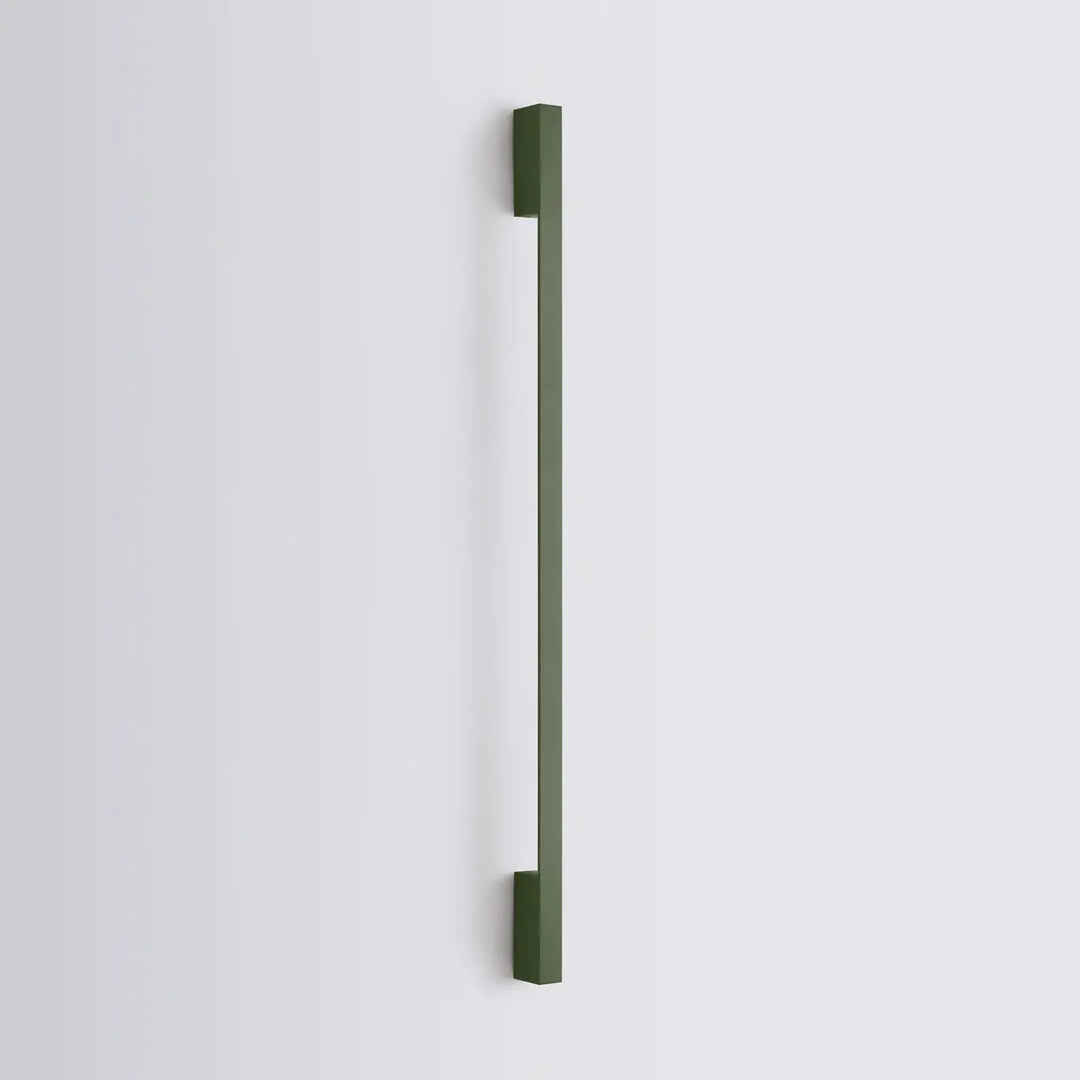 Applique murale sappo 120 led vert olive avec poignée de porte rectangulaire matte minimaliste longueur crée six variantes