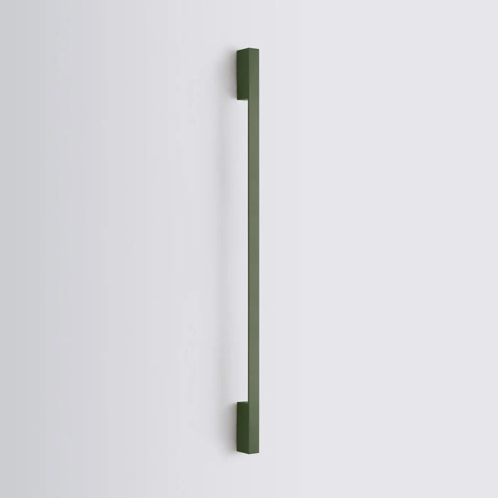 Applique murale sappo 120 led vert olive avec poignée de porte rectangulaire matte minimaliste longueur crée six variantes