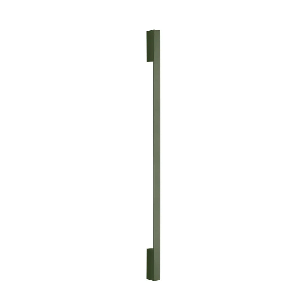 Applique murale sappo 120 led 4000k vert olive avec poignée métallique rectangulaire matte et six variantes longueur crée