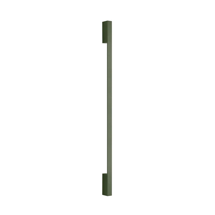 Applique murale sappo 120 led 4000k vert olive avec poignée métallique rectangulaire matte et six variantes longueur crée