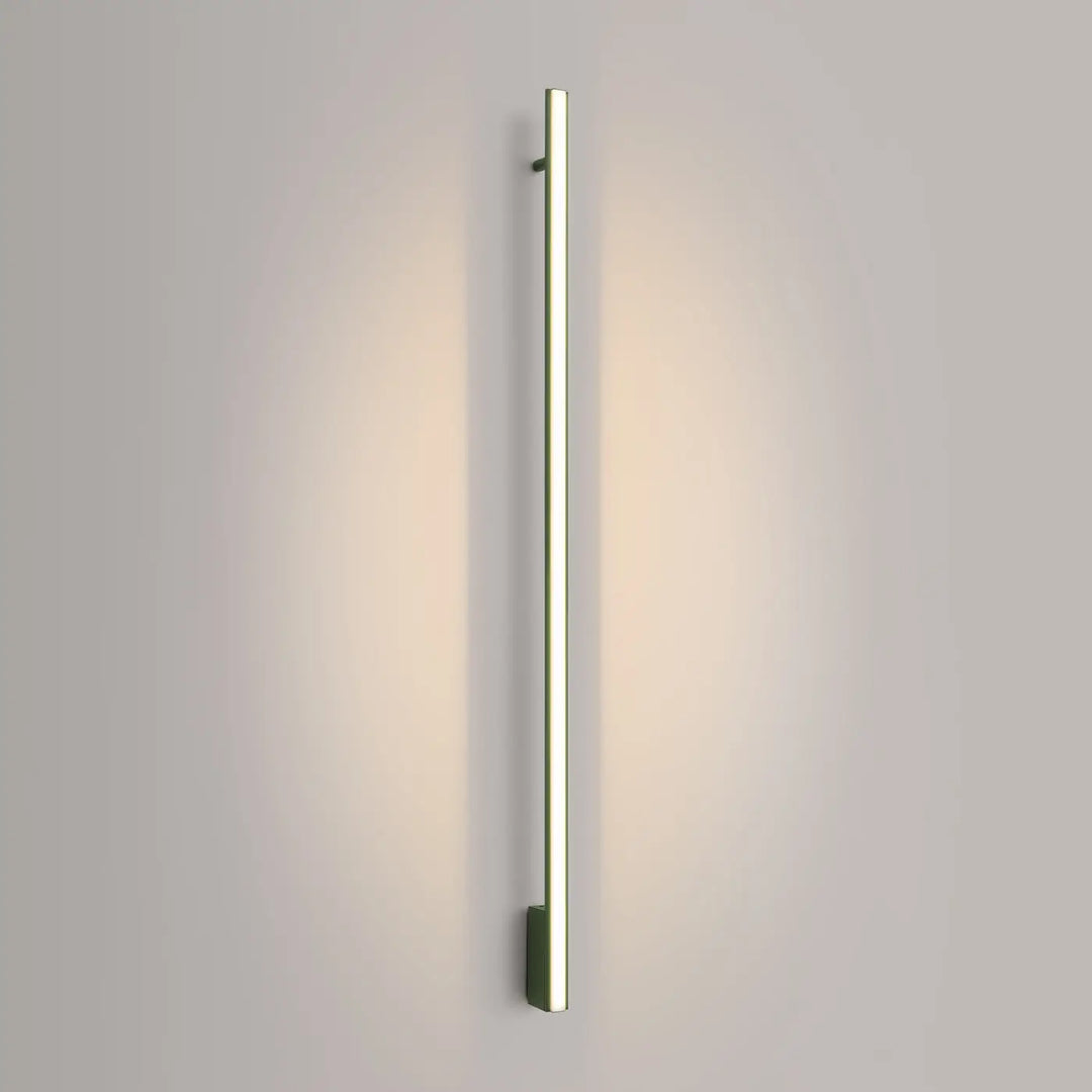Applique murale lagom 150 led vert olive design minimaliste avec excellente finition et lumière ambiante chaude