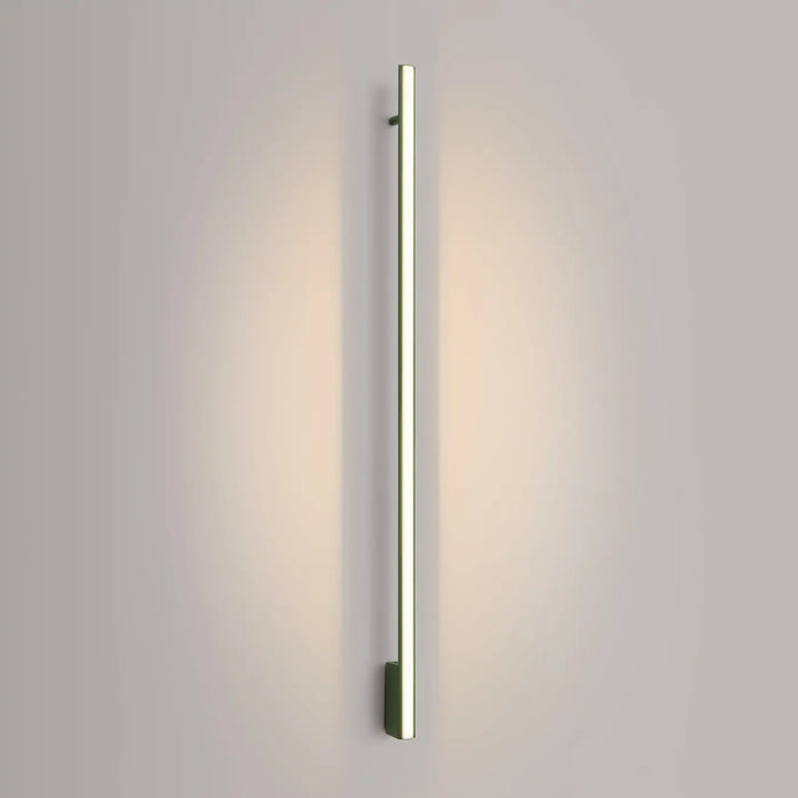 Applique murale lagom 150 led vert olive design minimaliste avec excellente finition et lumière ambiante chaude