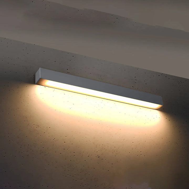 Applique murale collection pinne 67 en gris avec finition métallique et paramètres d’éclairage 3000k pour lampe suspendue