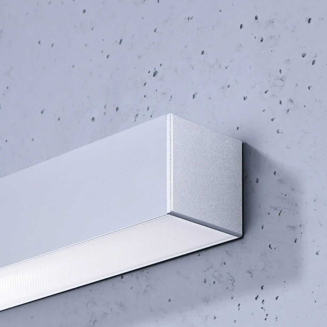 Applique murale pinne 67 3000k gris en led argenté rectangulaire design minimaliste collection pinne paramètres d’éclairage