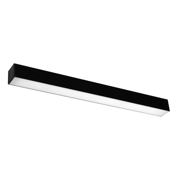 Applique murale pinne 67 noire avec diffuseur en verre dépoli et module led pour paramètres d’éclairage bureau à domicile