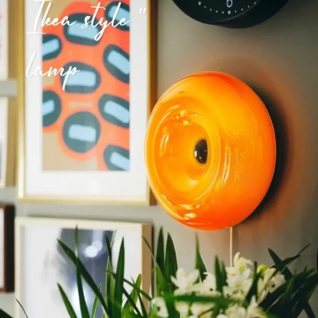 Applique murale moderne en forme de donut original et design