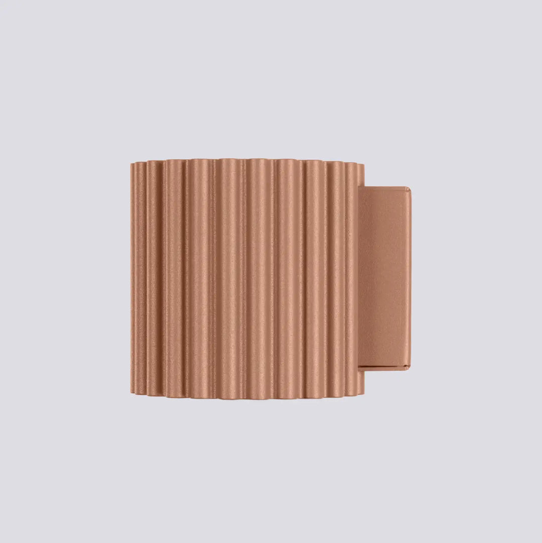 Clasp en métal cuivre avec attache rectangulaire pour applique murale aura moka forme unique inspirée