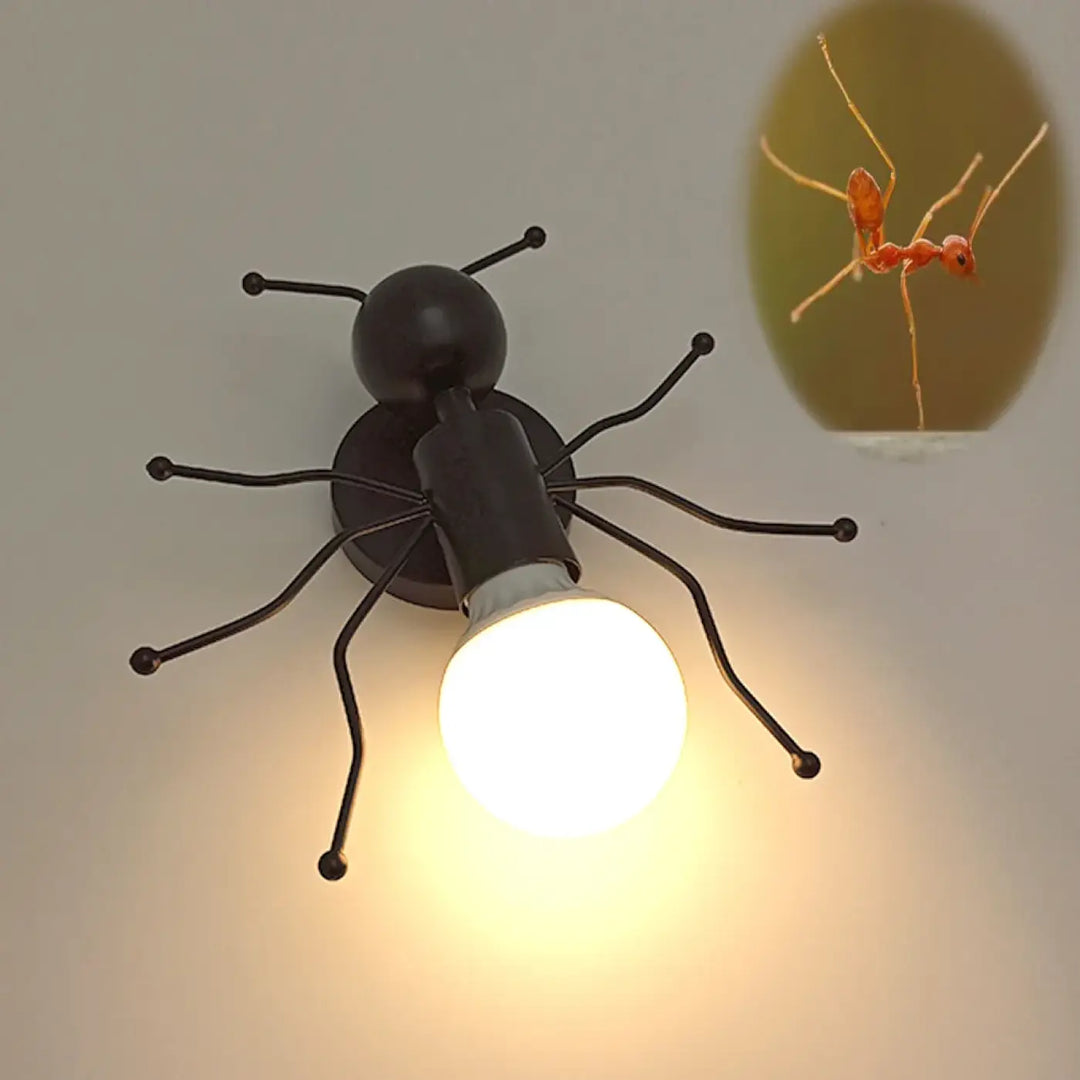Applique Murale Noir En Forme D’Araignée Style Art Déco