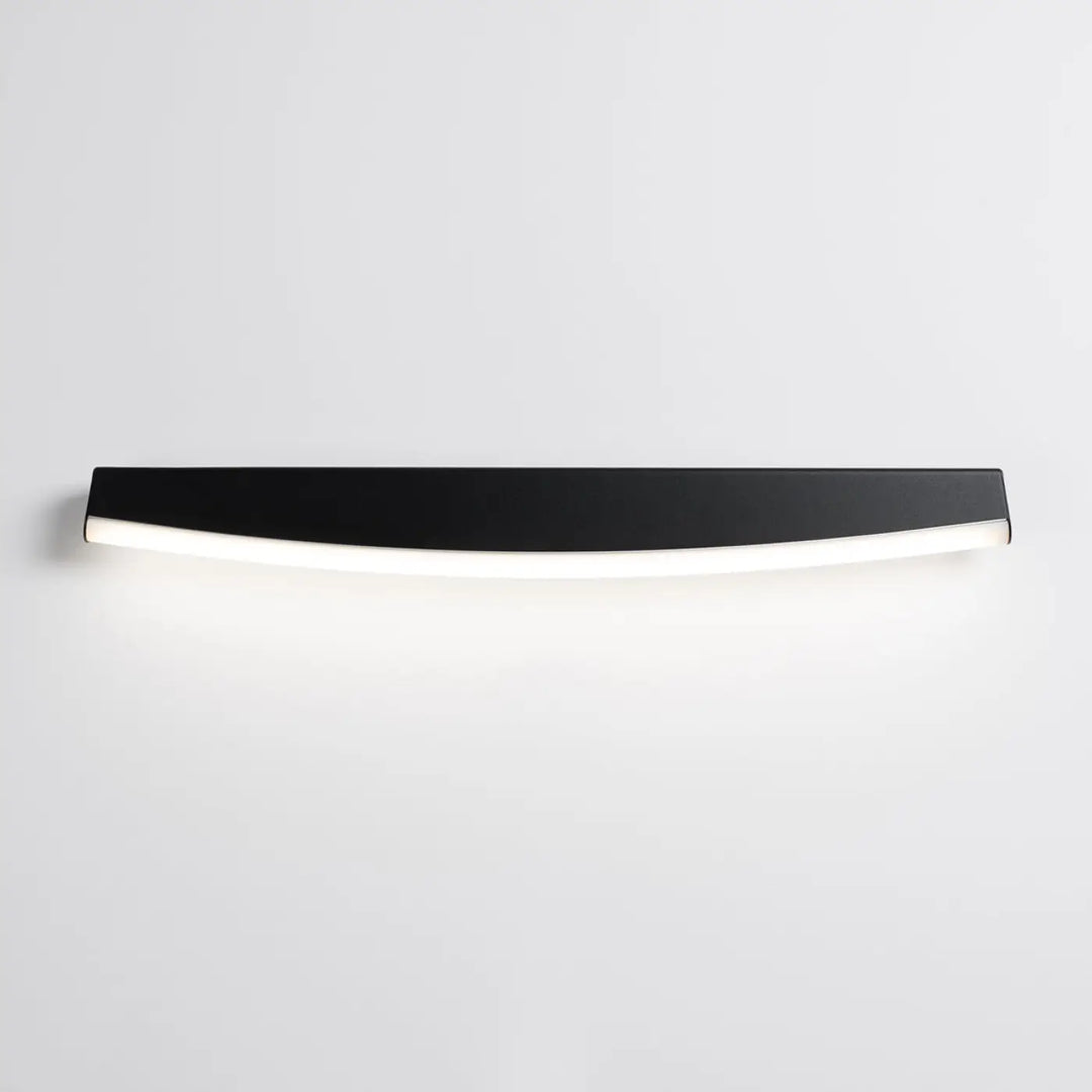 Applique murale jorun 4000k noir avec design élégant en finition mate et couleurs d’éclairage blanc intégré