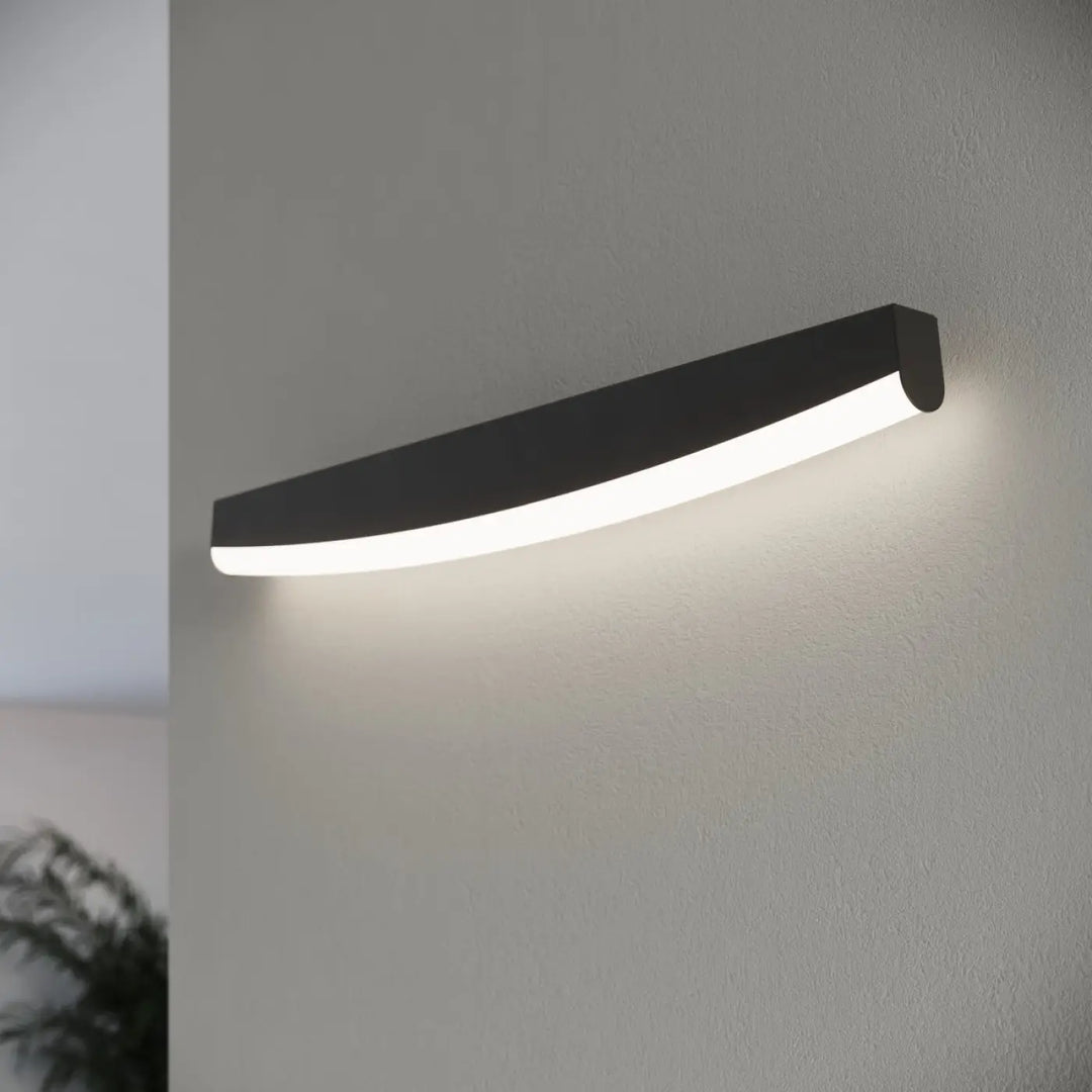 Applique murale noire jorun 4000k avec design élégant et couleurs d’éclairage en led suspendues modernes