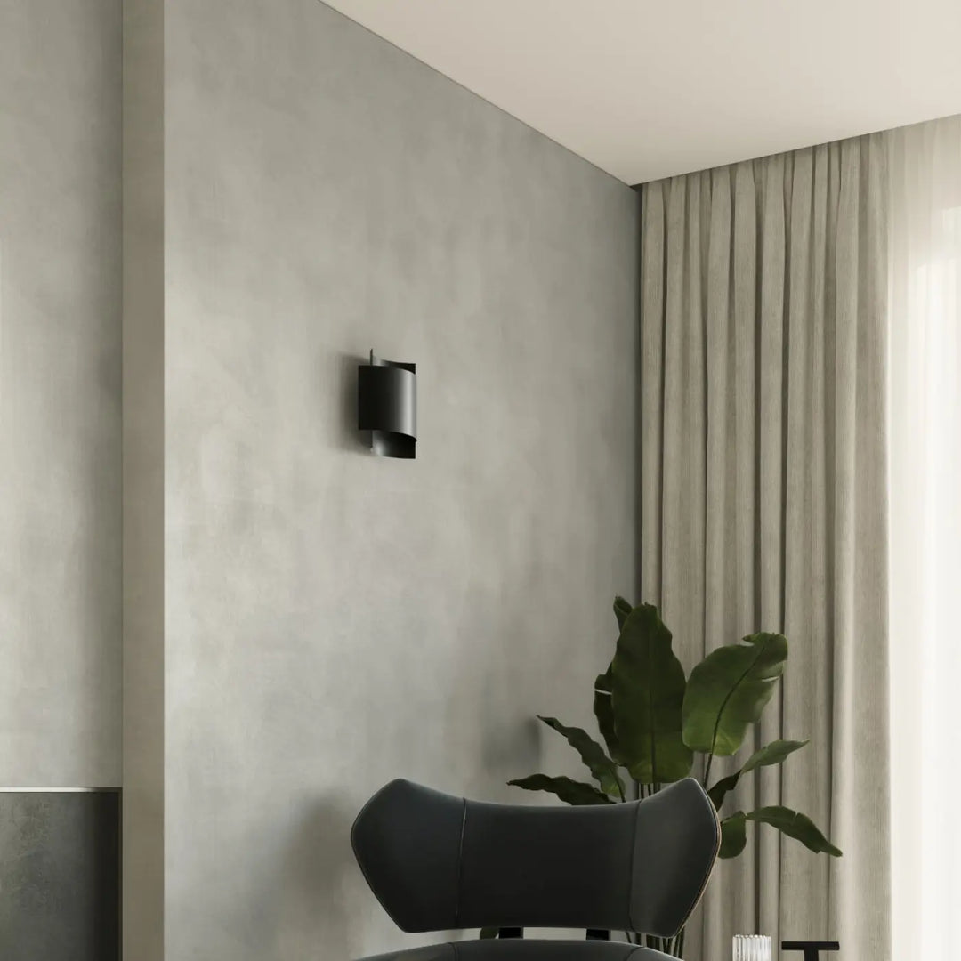 Applique murale noir minimaliste avec design original fera offrant un luminaire impact et un luminaire mural intemporel