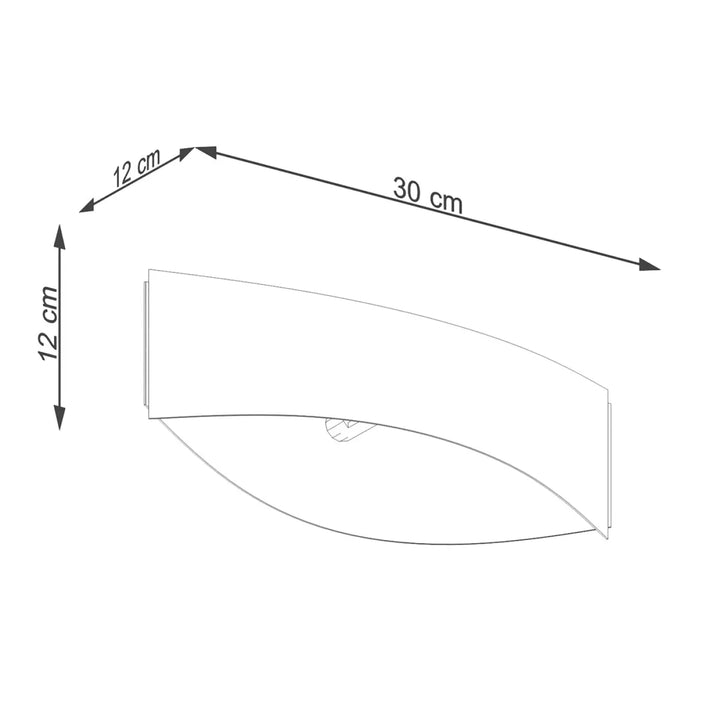 Applique murale toni noire de 30 cm avec ornement subtil en couleurs classiques pour un éclairage moderne