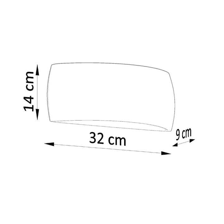 Rectangular planter with rounded edges 14 cm tall 32 cm long in black céramique pontius for l’applique murale pontius enduit structuré