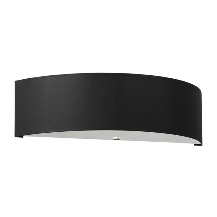 L’applique murale skala noire en acier industriel courbée au design minimaliste et finition mate moderne