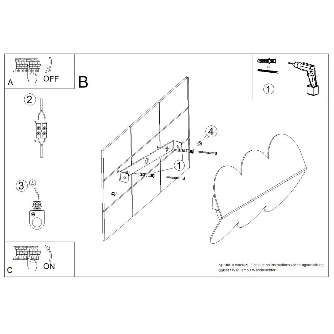 Applique murale biscuit noir en forme ondulée caractéristique avec une finition métallique compose d’une lampe suspendue
