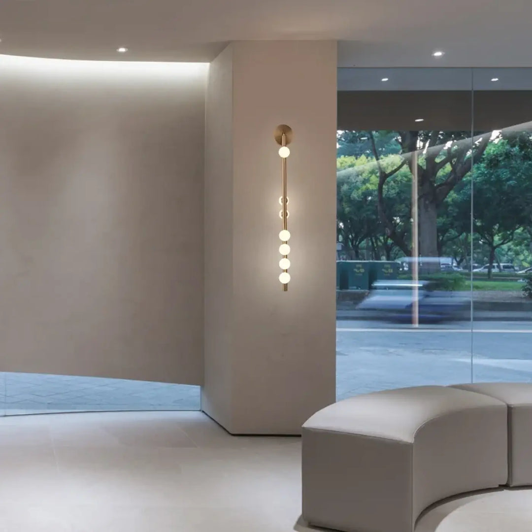 Nordic Designer Long Wall Lamp Vertical Sconce Light for Living Room Bedroom