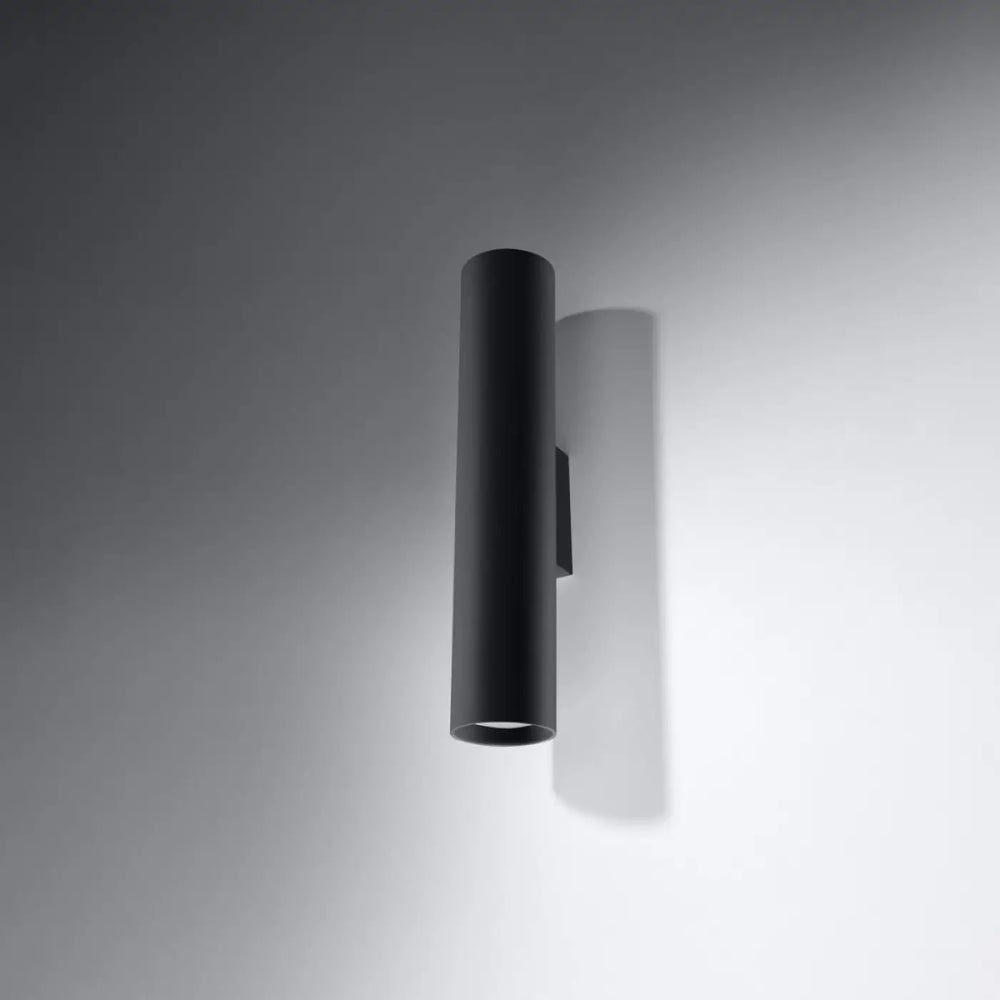 Applique lagos 2 noire en métal avec finition mate idéale pour décoration moderne et éclairage mural minimaliste