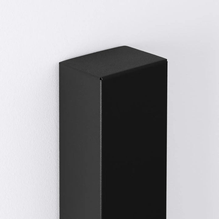 Applique murale freya 120 noir en finition mate, haut-parleur rectangulaire minimaliste de la collection cinq coloris