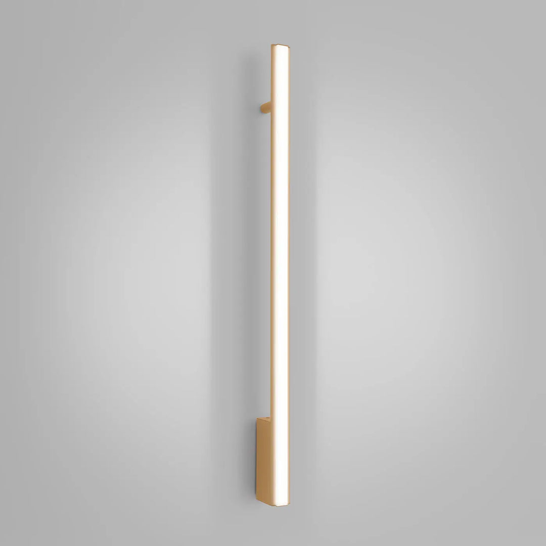 Applique murale lagom 90 or design minimaliste avec illumination led intégrée collection lagom allient excellente qualité