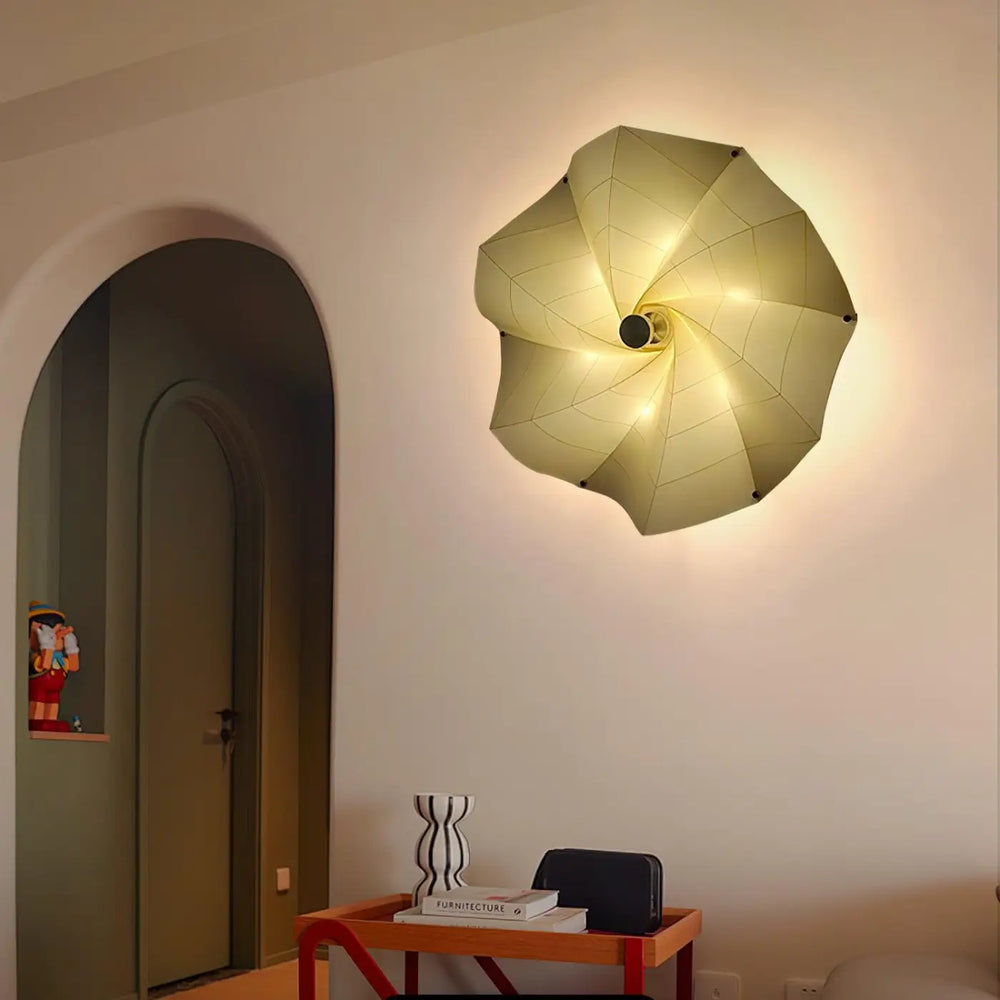 Applique Murale Origami Blanche En Aluminium
