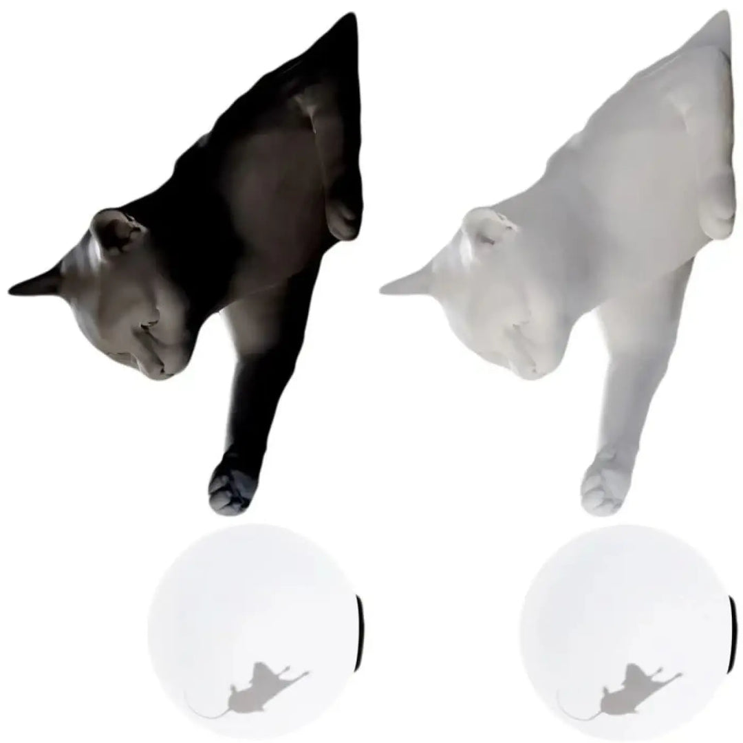 Applique Murale Originale Chat Avec Boule Lumineuse Élégant