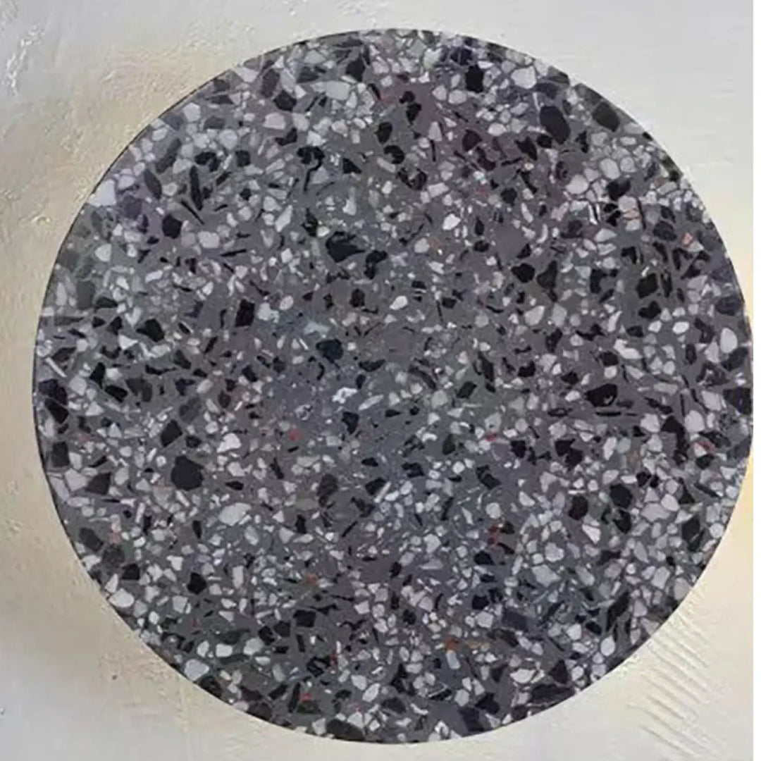 Applique murale ronde terrazzo coloré avec éclairage led moderne


