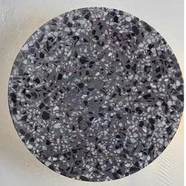 Applique murale ronde terrazzo coloré avec éclairage led moderne

