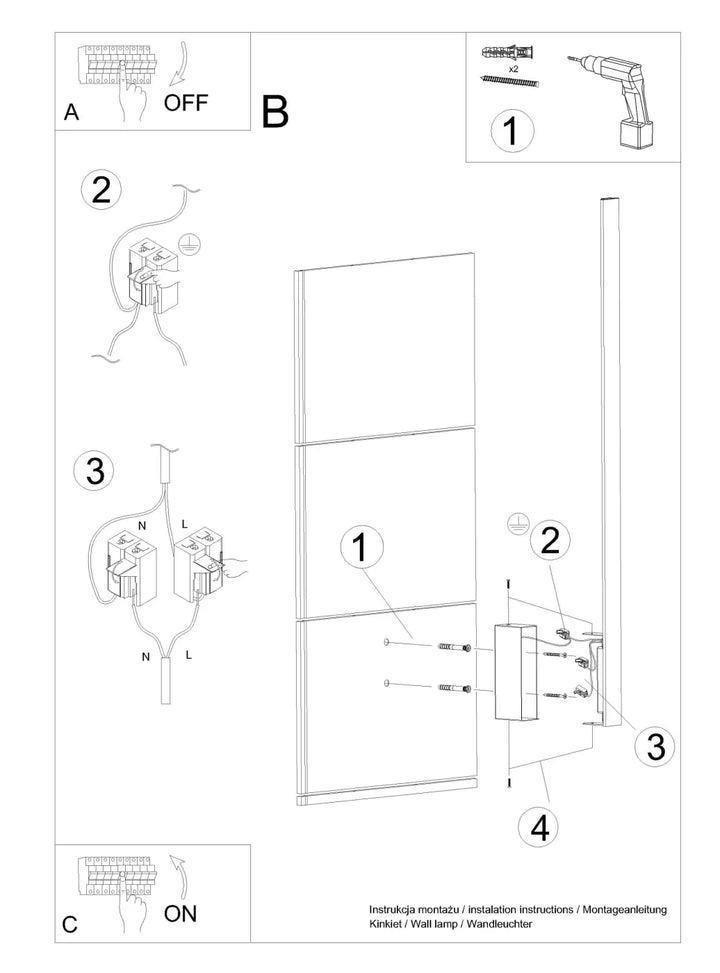 Le boîtier allongé de l’applique murale lahti 90 led 4000k rouge ocre avec effet lumineux unique et interrupteur intégré