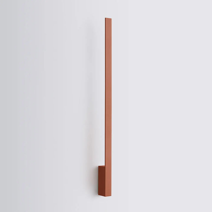 Applique murale lahti 90 led 3000k rouge ocre en finition mat terracotta avec design moderne et géométrique minimaliste