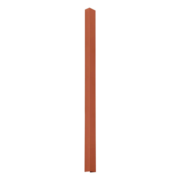 Applique murale freya 150 en métal rouge ocre lisse et effilé de la collection freya compose d’appliques murales minimalistes cinq coloris