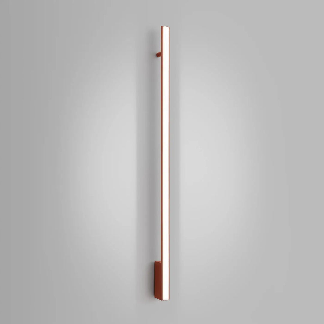 Applique murale lagom 120 rouge ocre en métal avec design minimaliste et excellente finition pour collection lagom allie