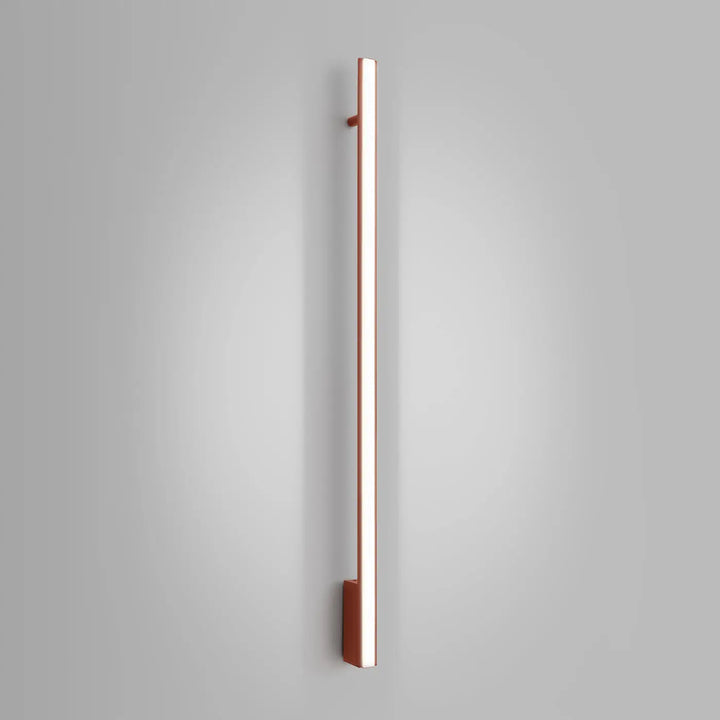 Applique murale lagom 120 rouge ocre en métal avec design minimaliste et excellente finition pour collection lagom allie