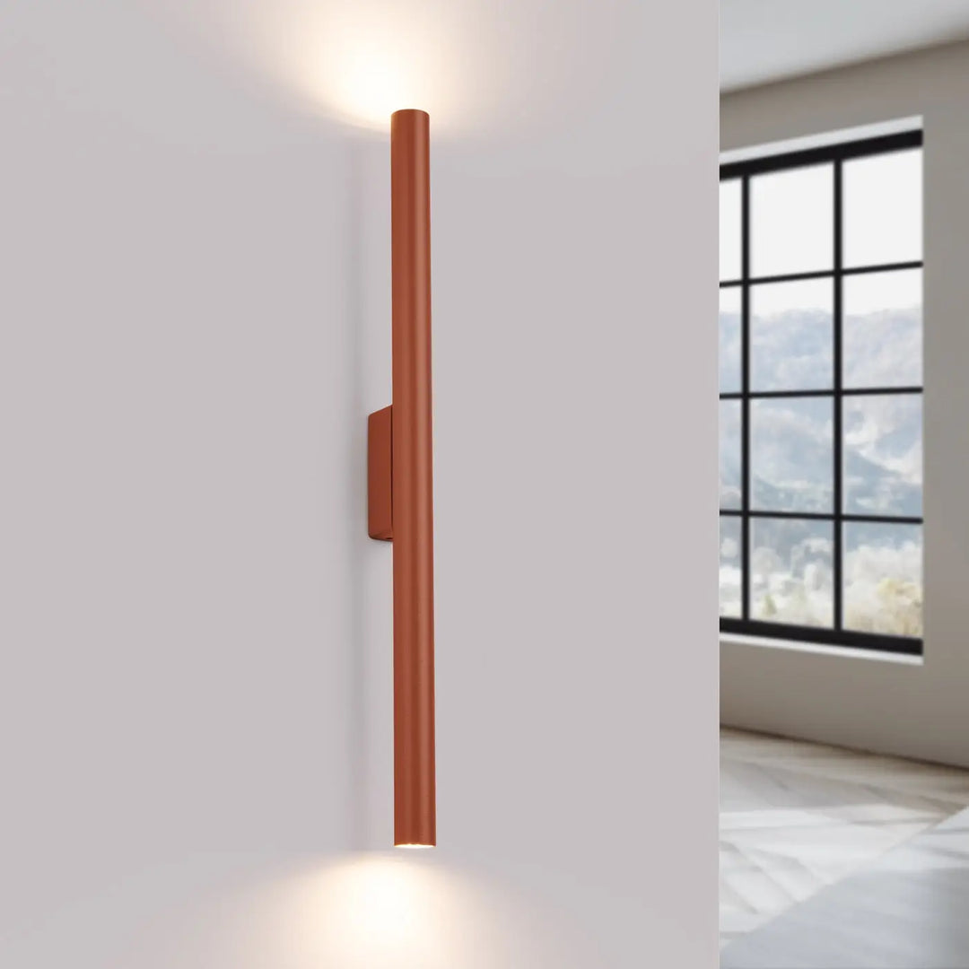Applique murale pastelo 2 en cuivre rouge ocre design moderne solution parfaite pour suspension pastelo