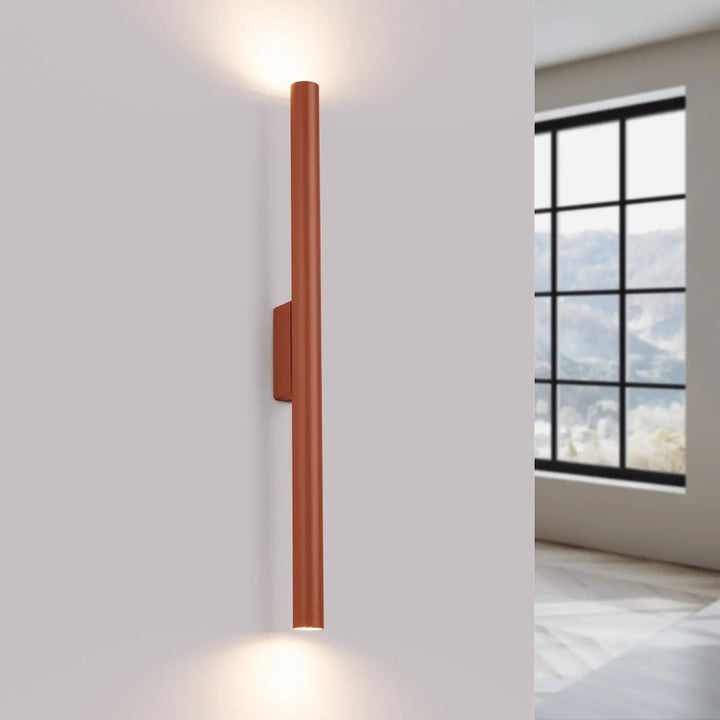 Applique murale pastelo 2 en cuivre rouge ocre design moderne solution parfaite pour suspension pastelo