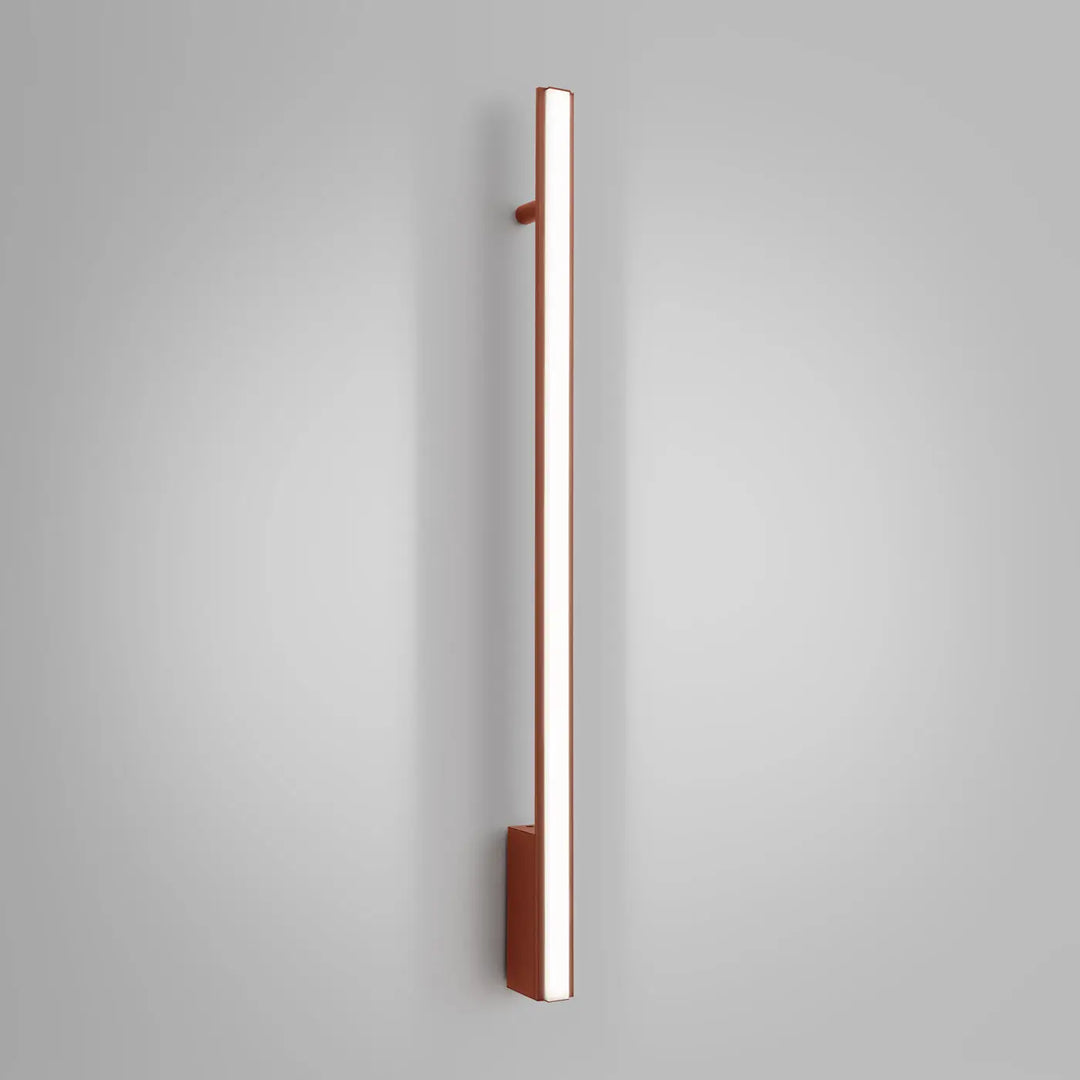 Applique murale collection lagom allie avec finition cuivre excellente et led intégrée lumière blanche design minimaliste