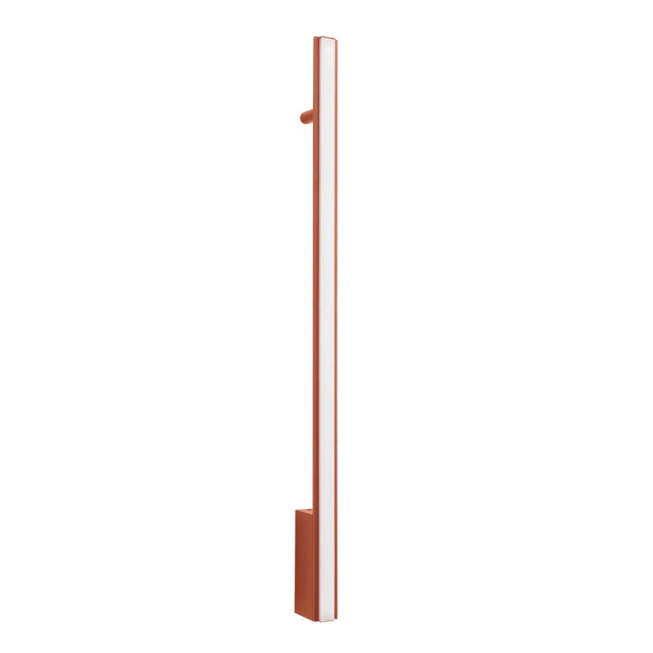 Applique murale lagom 90 4000k en finition rouge ocre design minimaliste en métal avec excellente finition collection lagom allie