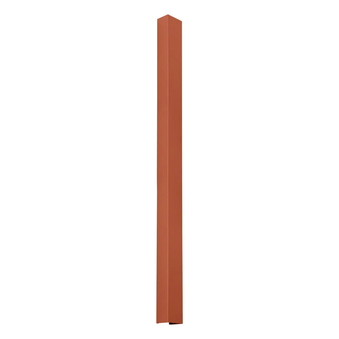 Applique murale freya 120 en métal rouille avec finition lisse et bords angulaires précise de la collection cinq coloris