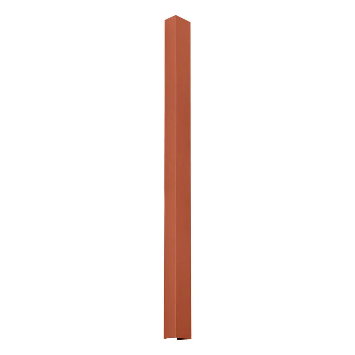 Applique murale freya 120 en métal rouille avec finition lisse et bords angulaires précise de la collection cinq coloris