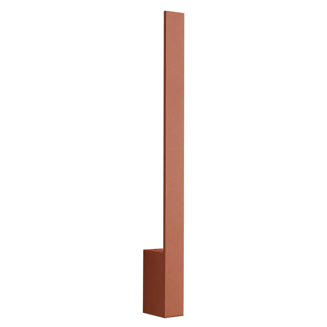 Applique murale lahti 50 led 4000k en métal cuivre ocre rouge avec abat-jour rectangulaire minimaliste vert olive
