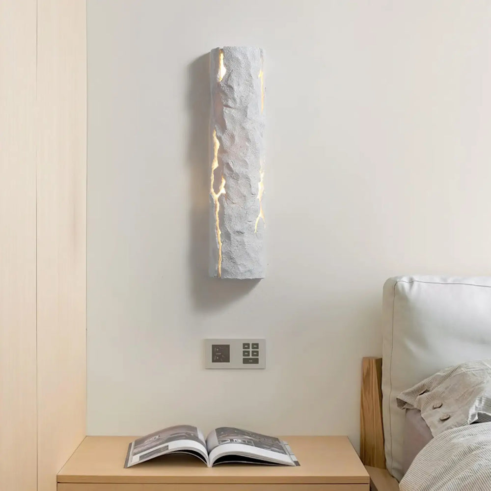Applique Murale Rouge Cylindre Aplati Métal Blanc