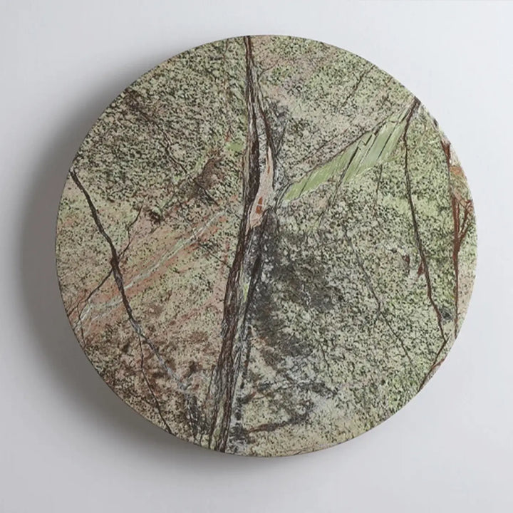 Applique Murale Sculpturale En Pierre Naturelle Verte

